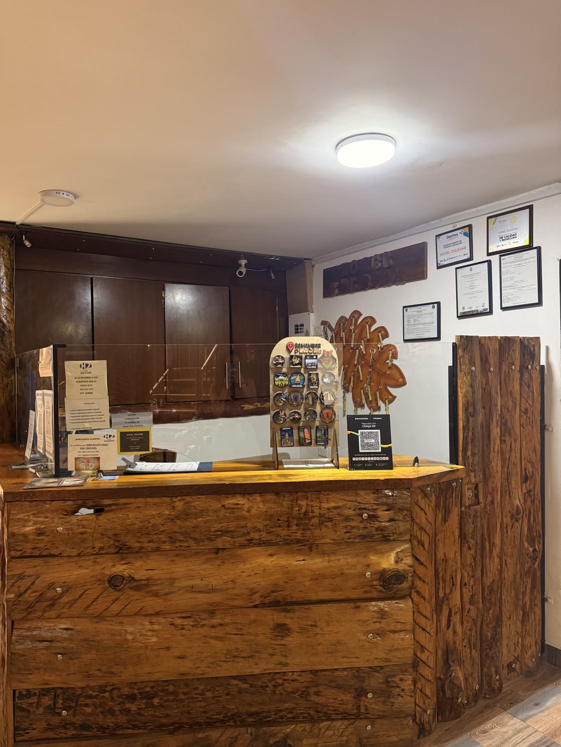 Recepción del hotel